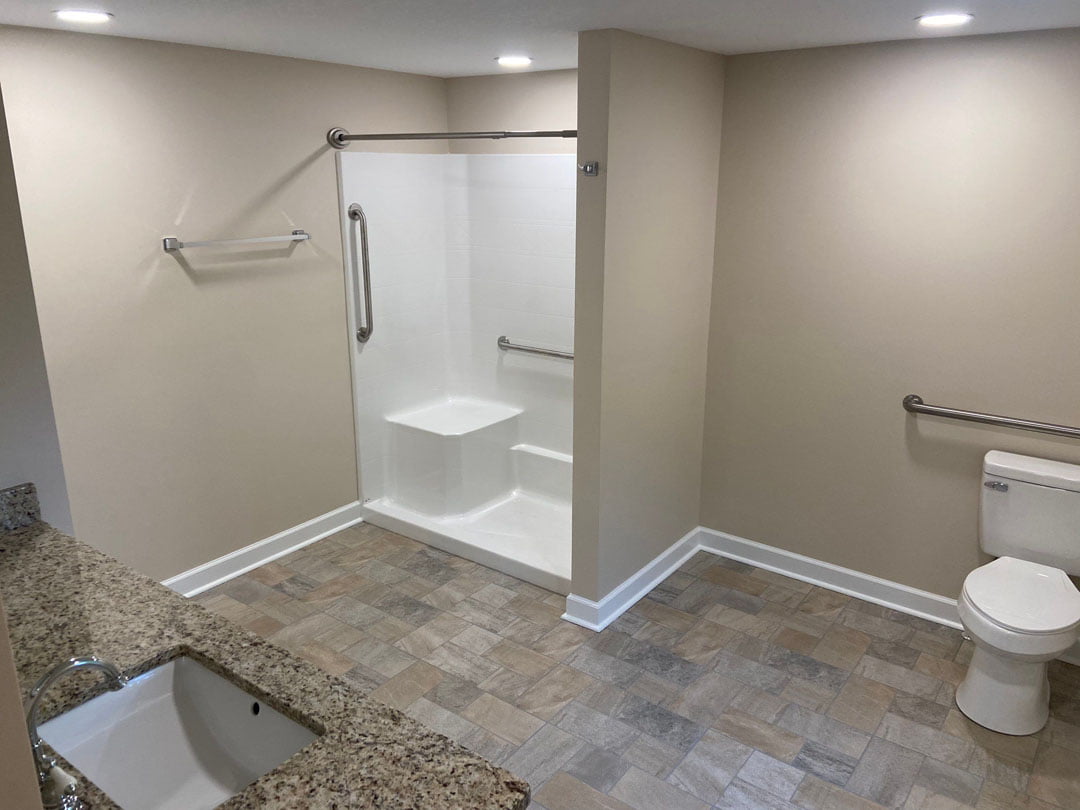 Bathroom remodel finishing