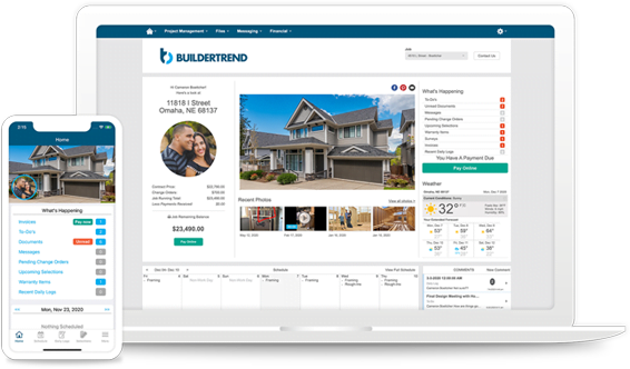 BuilderTrend running on desktop and mobile